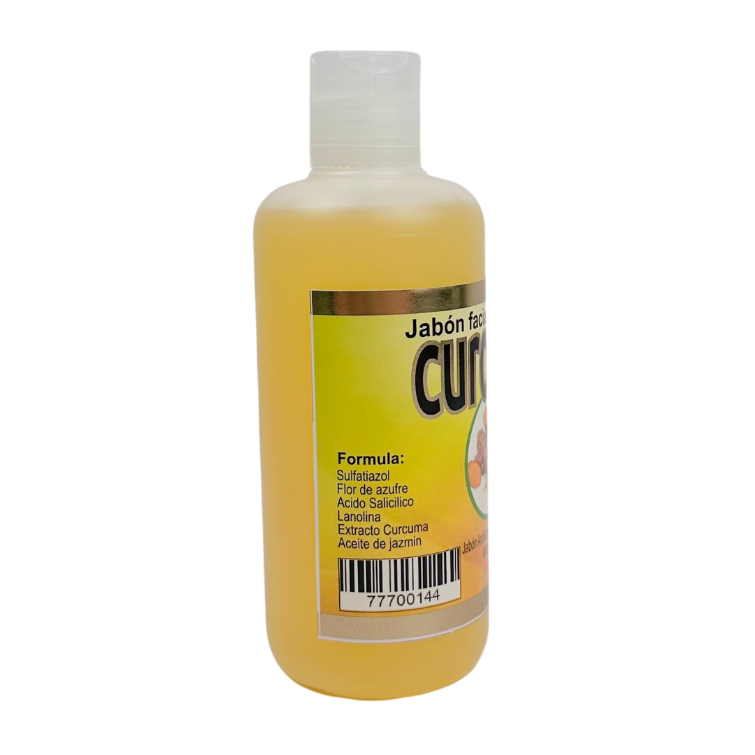 Jabón Líquido Facial y Corporal de Cúrcuma 8oz