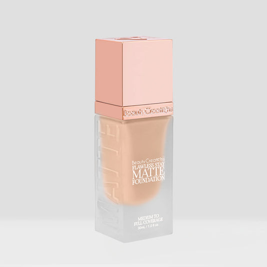 Beauty Creations - Flawless Stay Matte Foundation "4W" 3PC SET