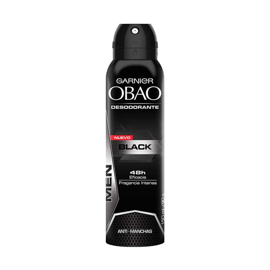Obao Mens Black Deodorant Spray 150ml
