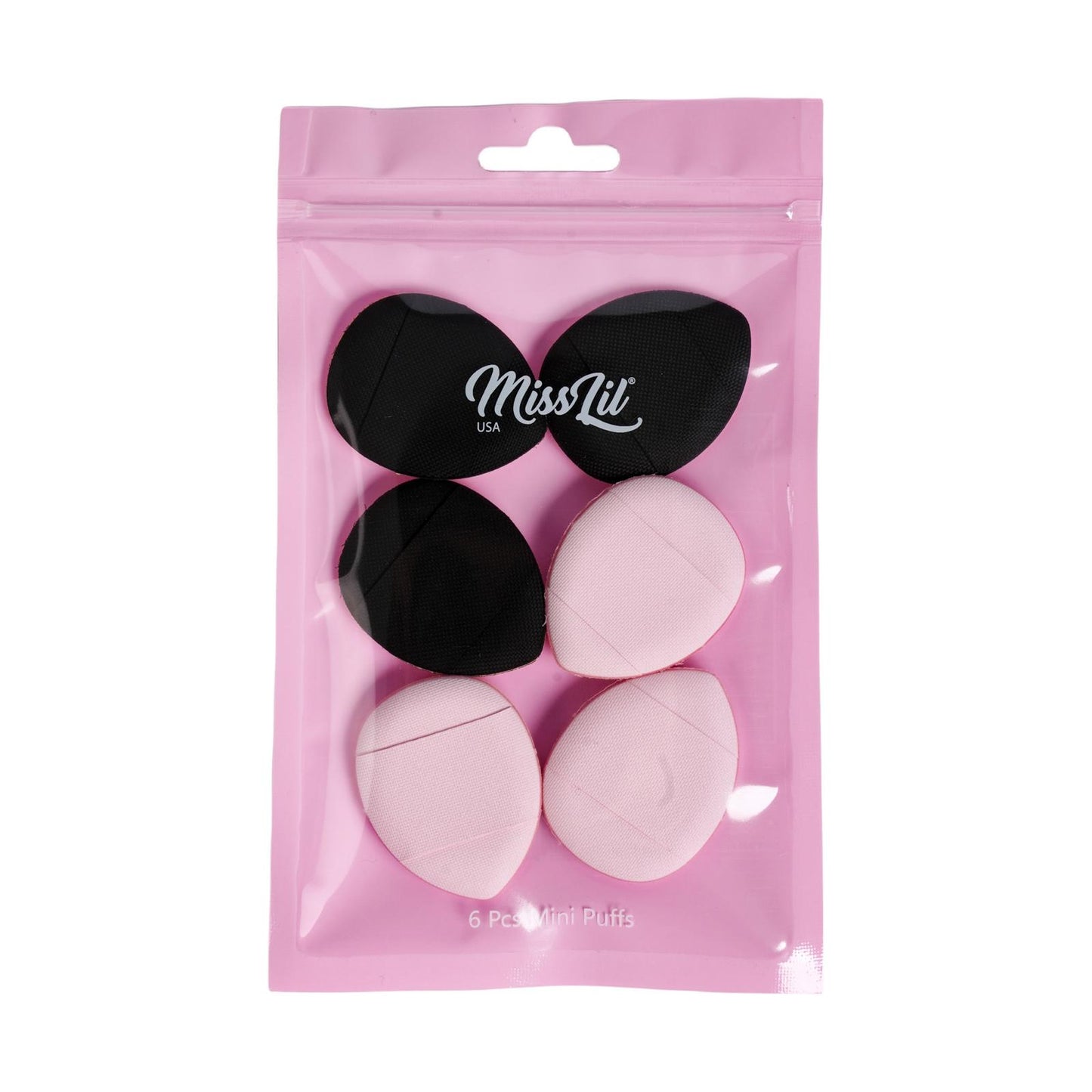 Miss Lil Blending Finger Puff - Pink & Black 3pc Set