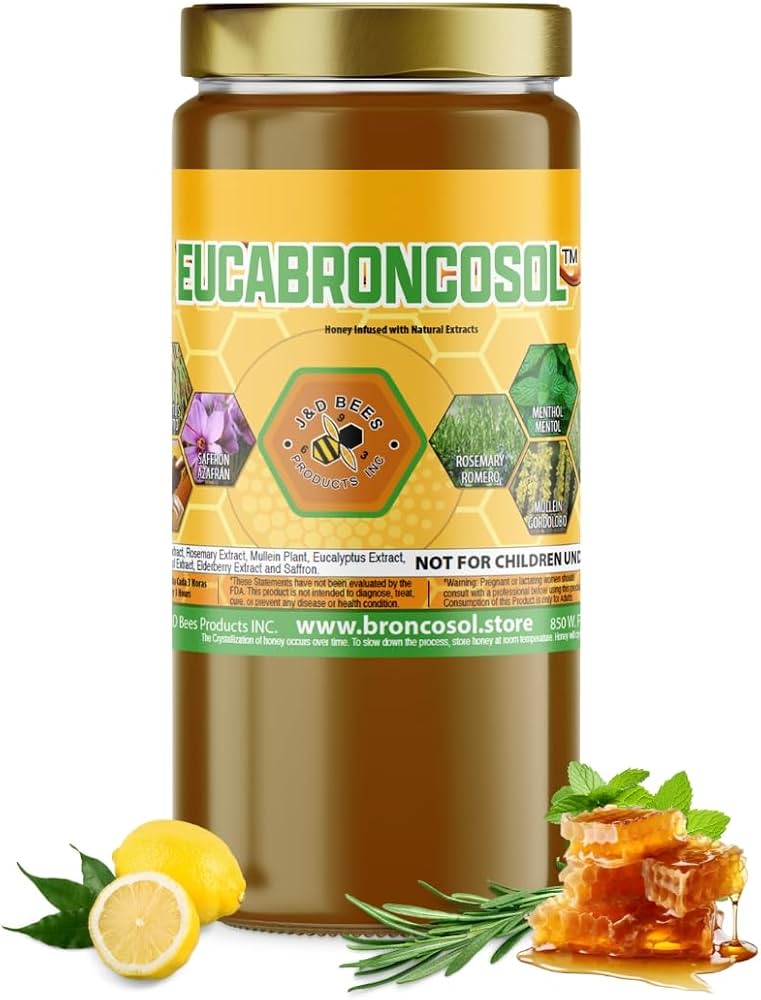 EUCABRONCOSOL | Soothing Herbal Syrup with Elderberry & Saffron, 12oz