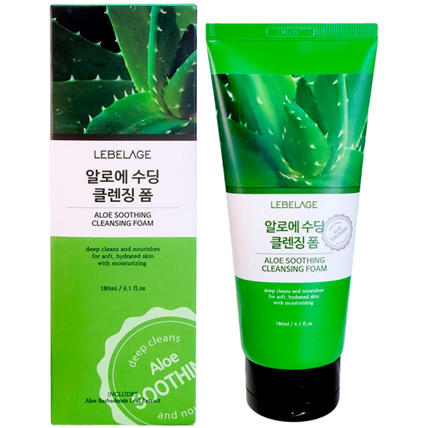 Lebelage Aloe Soothing Cleansing Foam Cont. 180ml