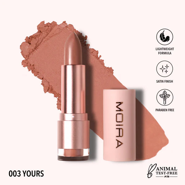Moira Lip Goddess Lipstick (003, Yours) 3pc Bundle