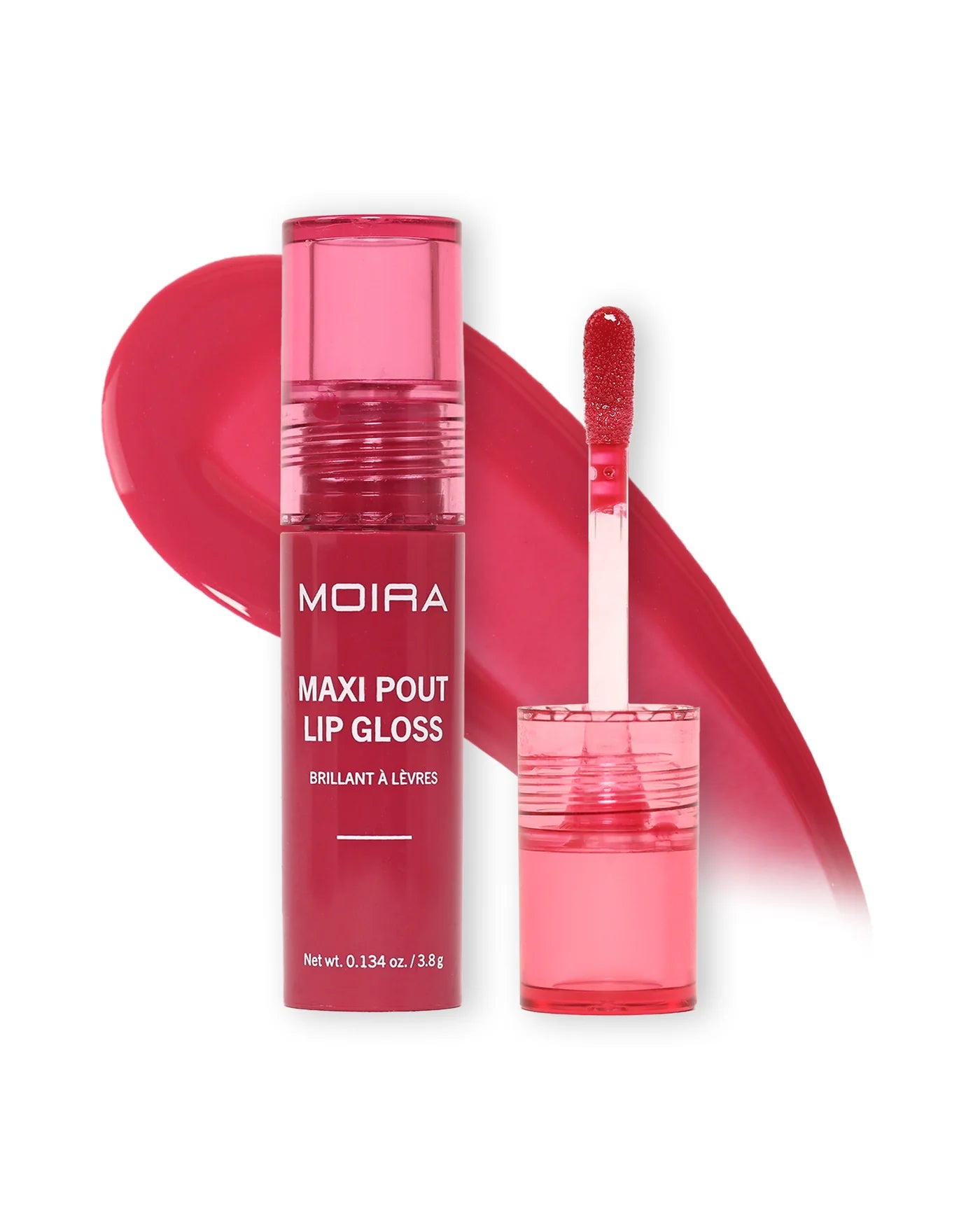 Maxi Pout Lip Gloss (MPLG012, Crimson) 3pc Bundle