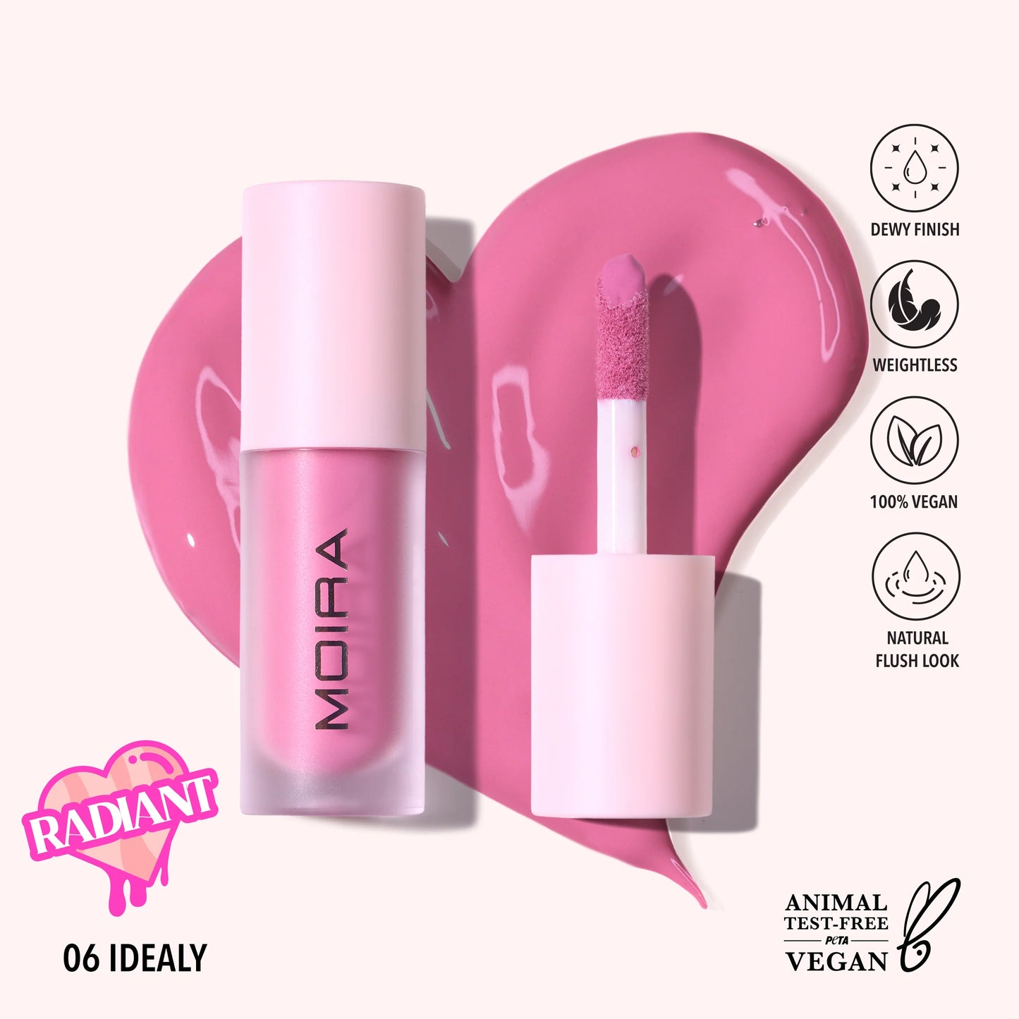 Love Steady Liquid Blush (LLB 006 Idealy) 3pc Bundle