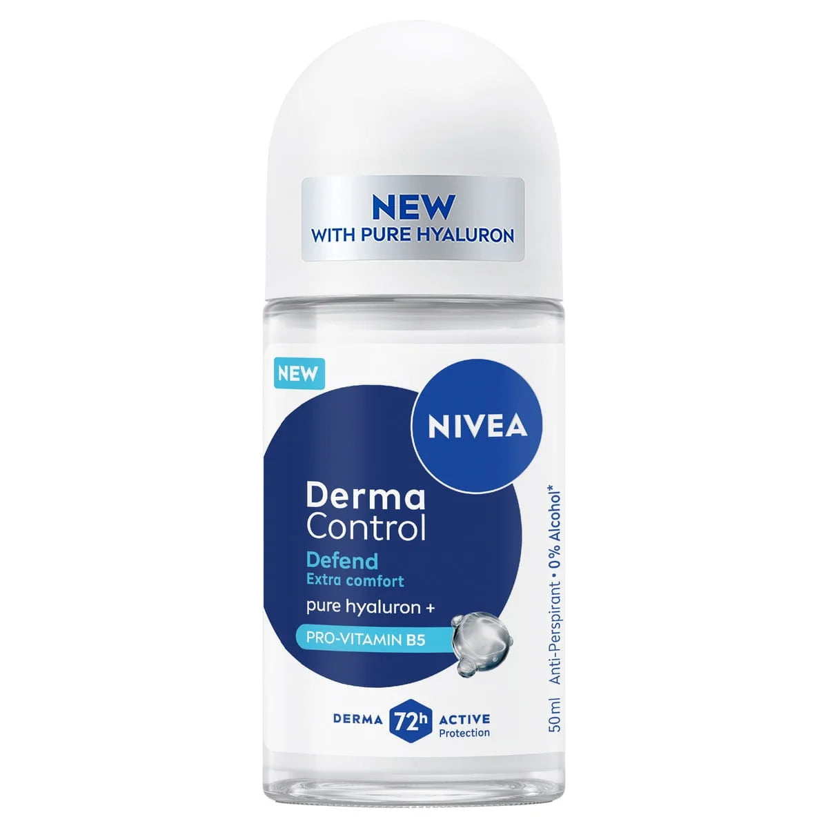 NIVEA DEODORANT ROLL-ON DERMA CONTROL B. 50ML•