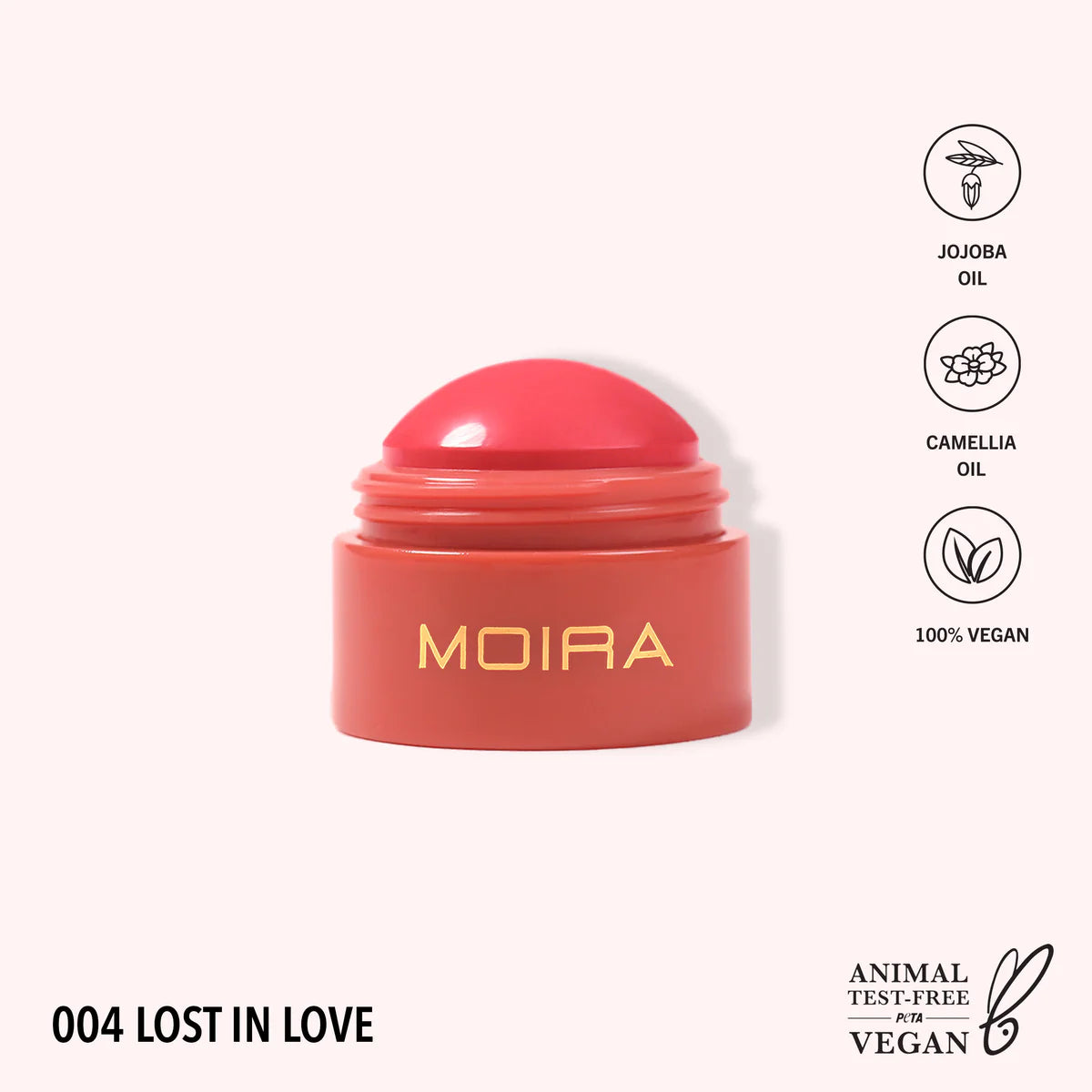 Moira Soft Blush Balm (SBB004, Lost in Love) 3pc Bundle