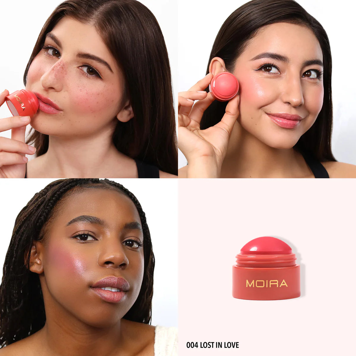Moira Soft Blush Balm (SBB004, Lost in Love) 3pc Bundle
