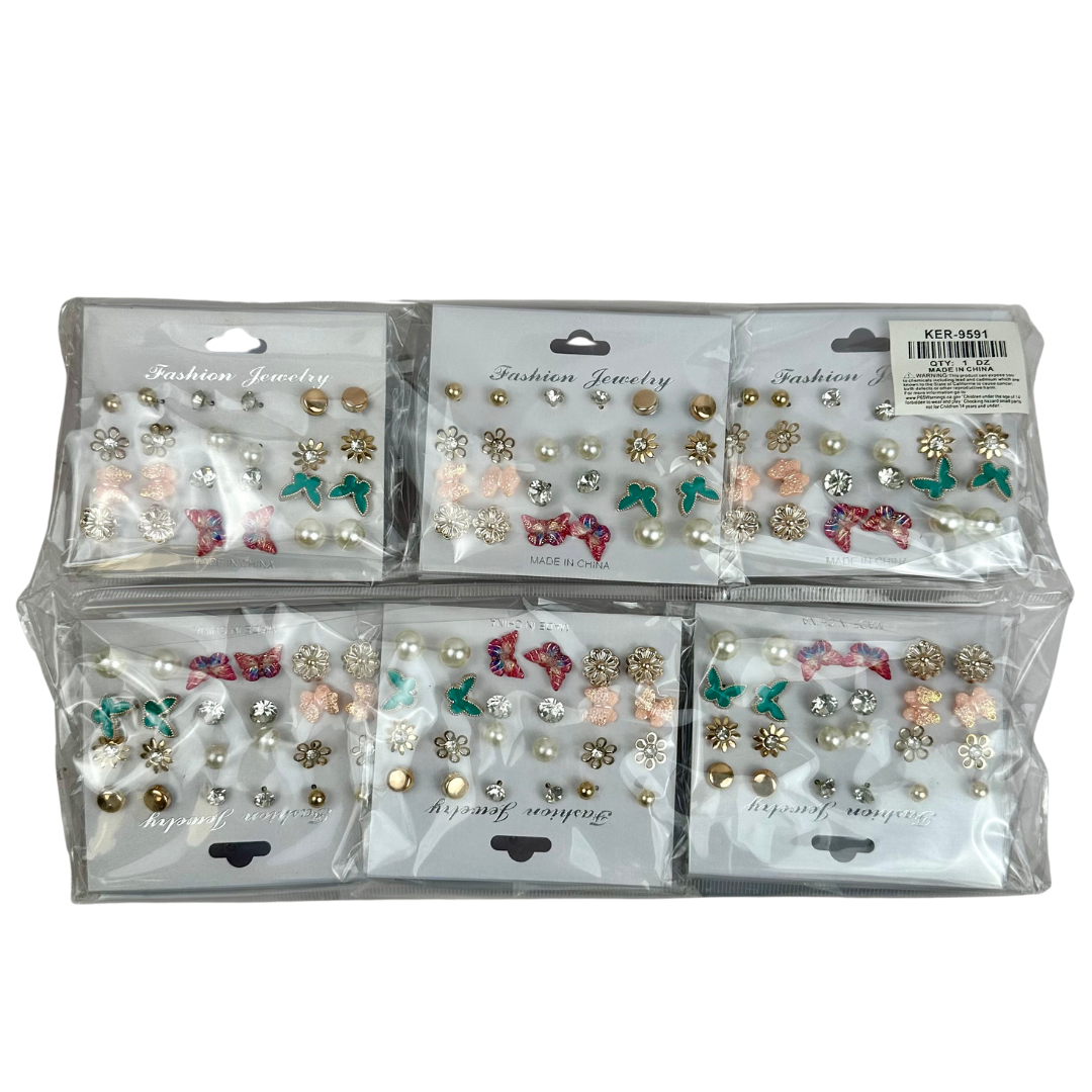 KER-9591 Earrings 12pc Set