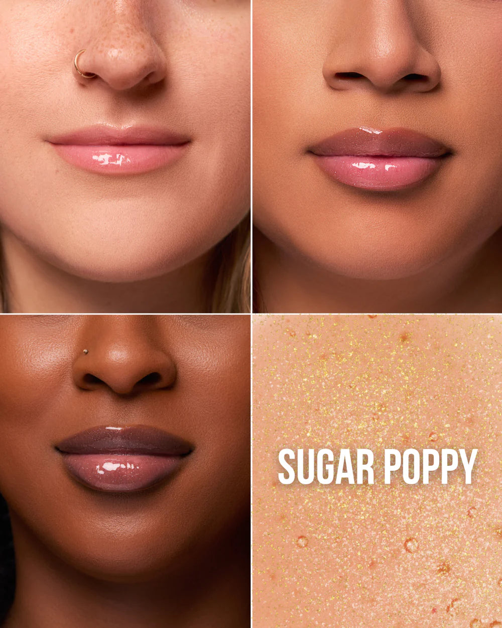 Beauty Creations Tinted Luxe Lip Oil (TLXL5, Sugar Poppy) 3pc Bundle