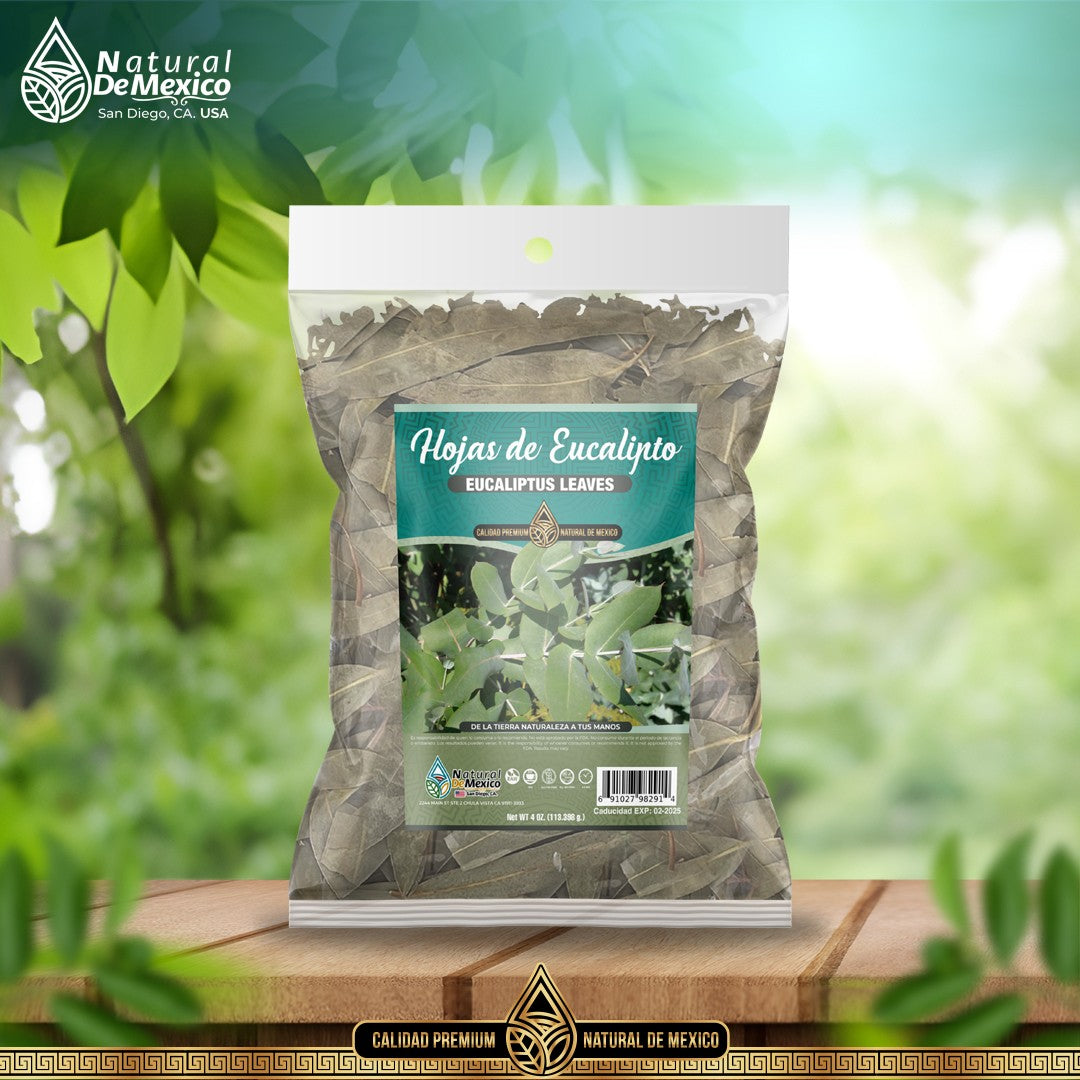 AE-70 Hojas de Eucalipto Té / Eucalyptus Leaves Herb Tea 4 Oz. 113 gr.