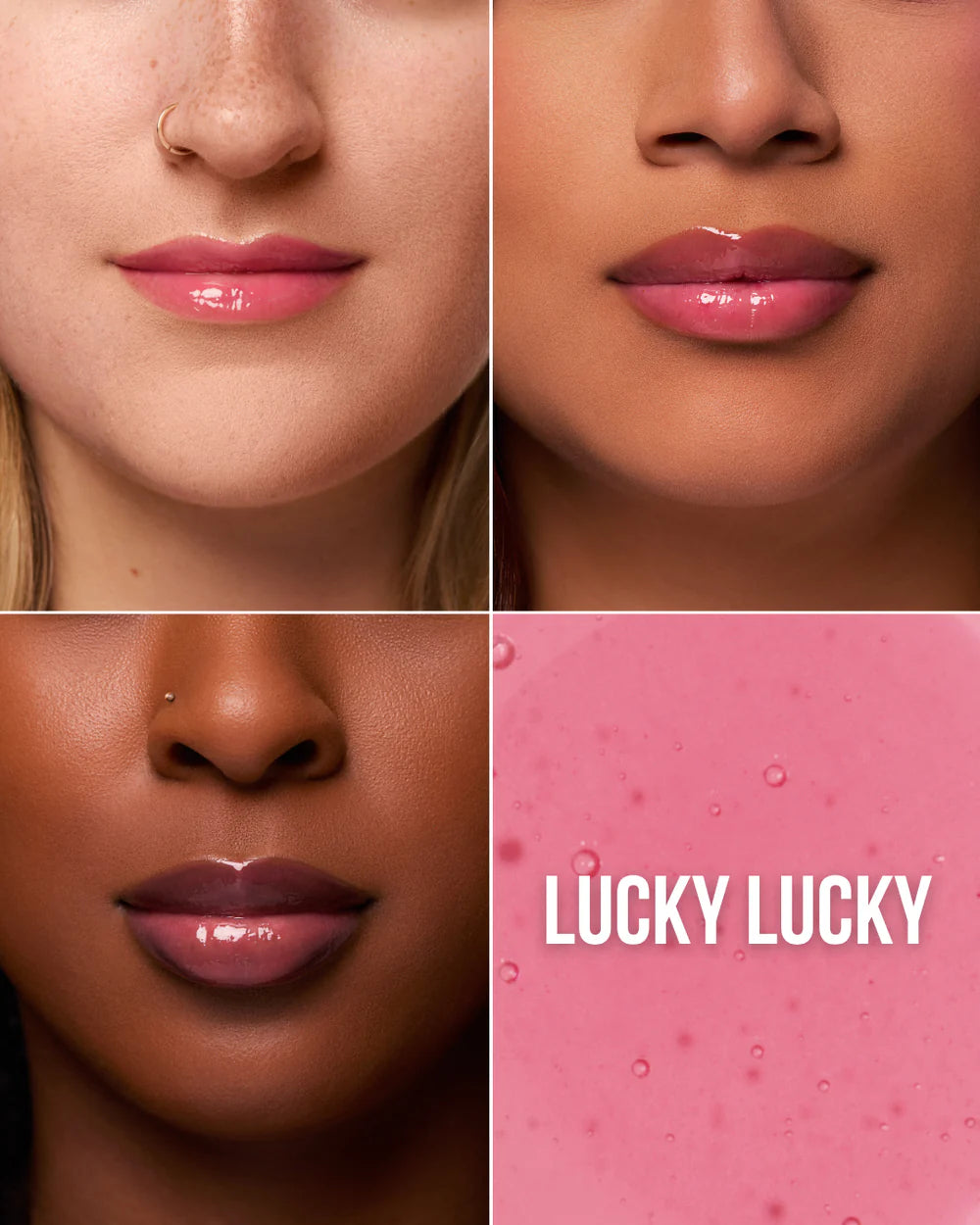Beauty Creations Tinted Luxe Lip Oil (TLXL6, Lucky Lucky) 3pc Bundle