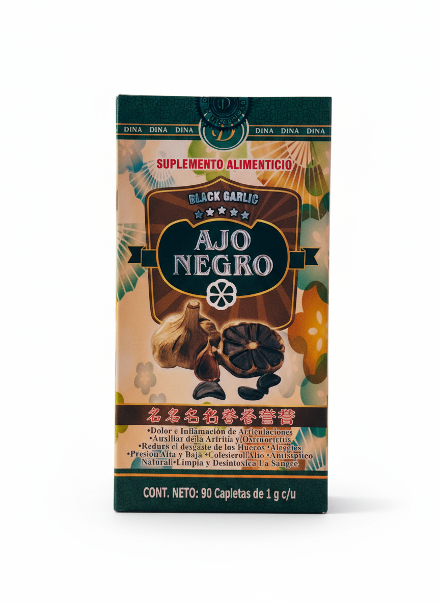 Capsula de Ajo Negro 90 Capletas de 1 G/C C/U