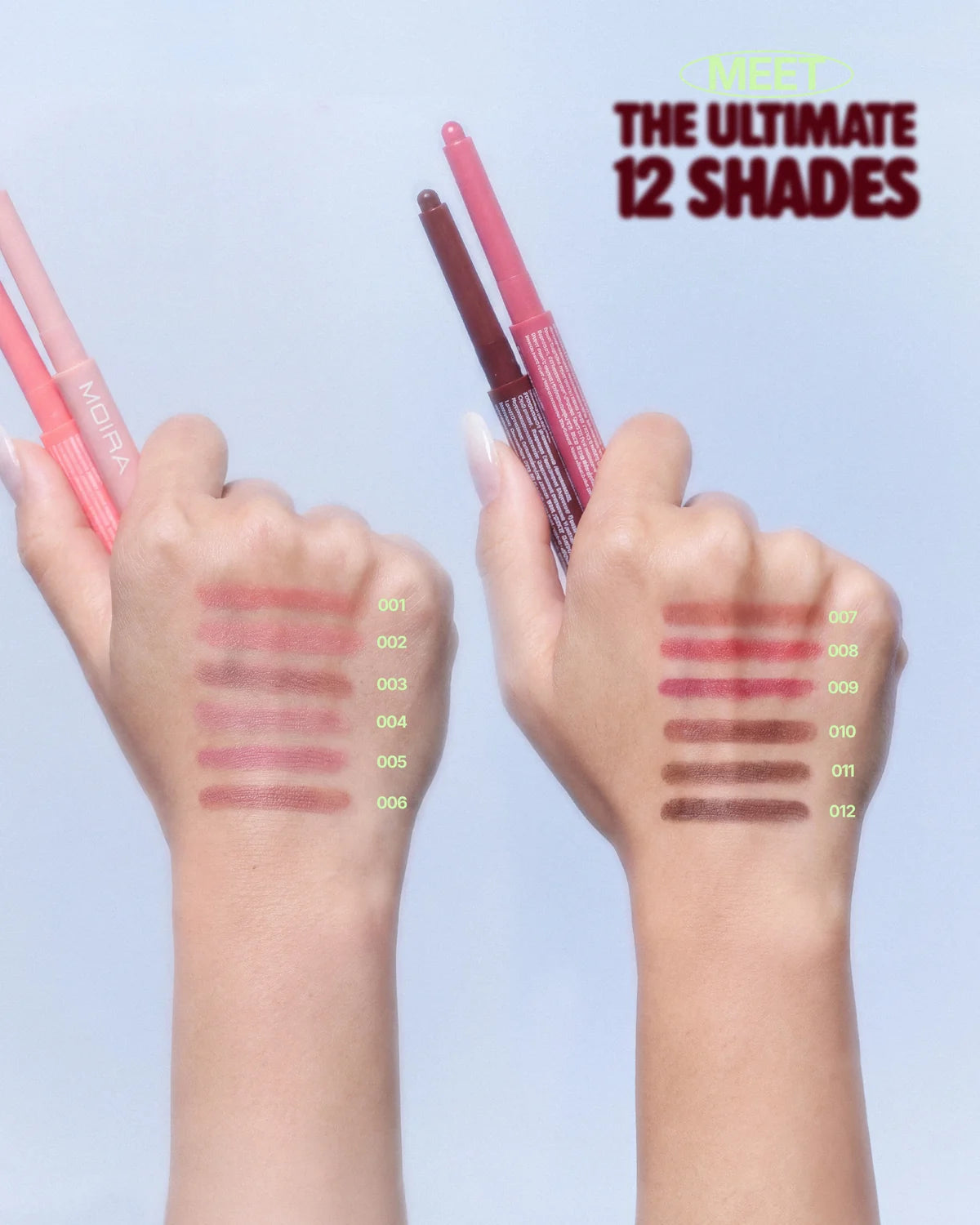 BCL002 Moira Blur Lip Contour Liner (002,Lily ) 3PCS SET