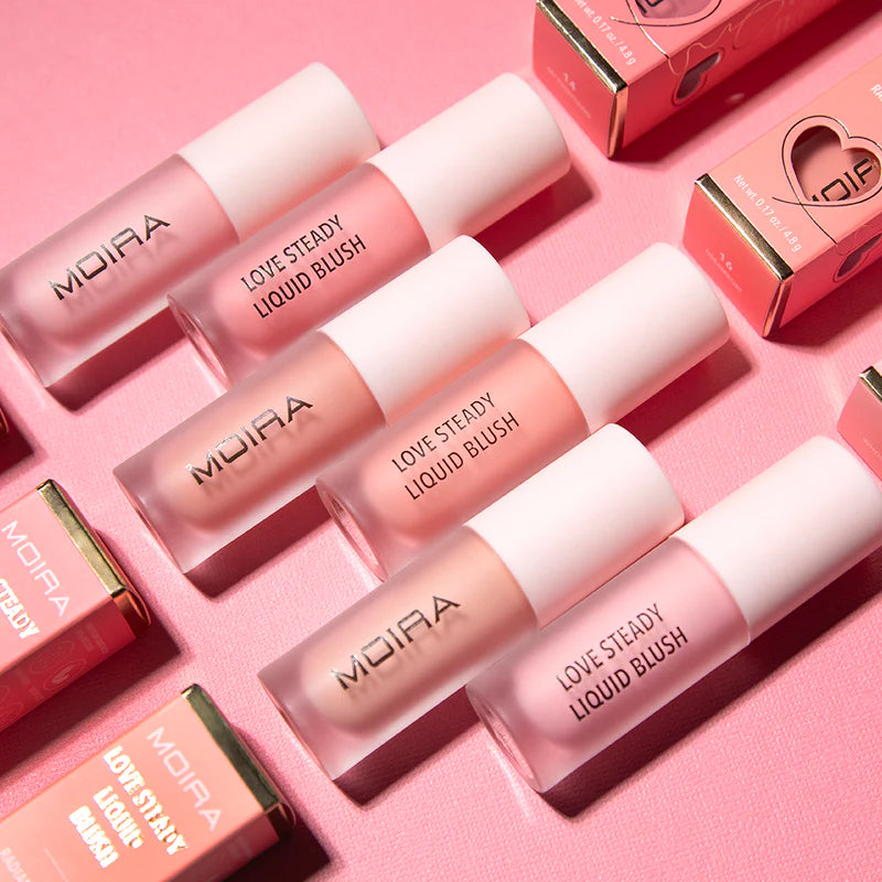 Moira Love Steady Liquid Blush (LLB018, Whole Heart ) 3pc Bundle