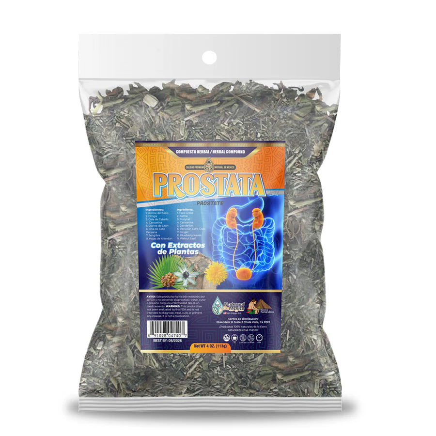 AF-27 Próstata Compuesto Herbal / Tea 4 oz. 113 gr. Soporte Natural para la Próstata