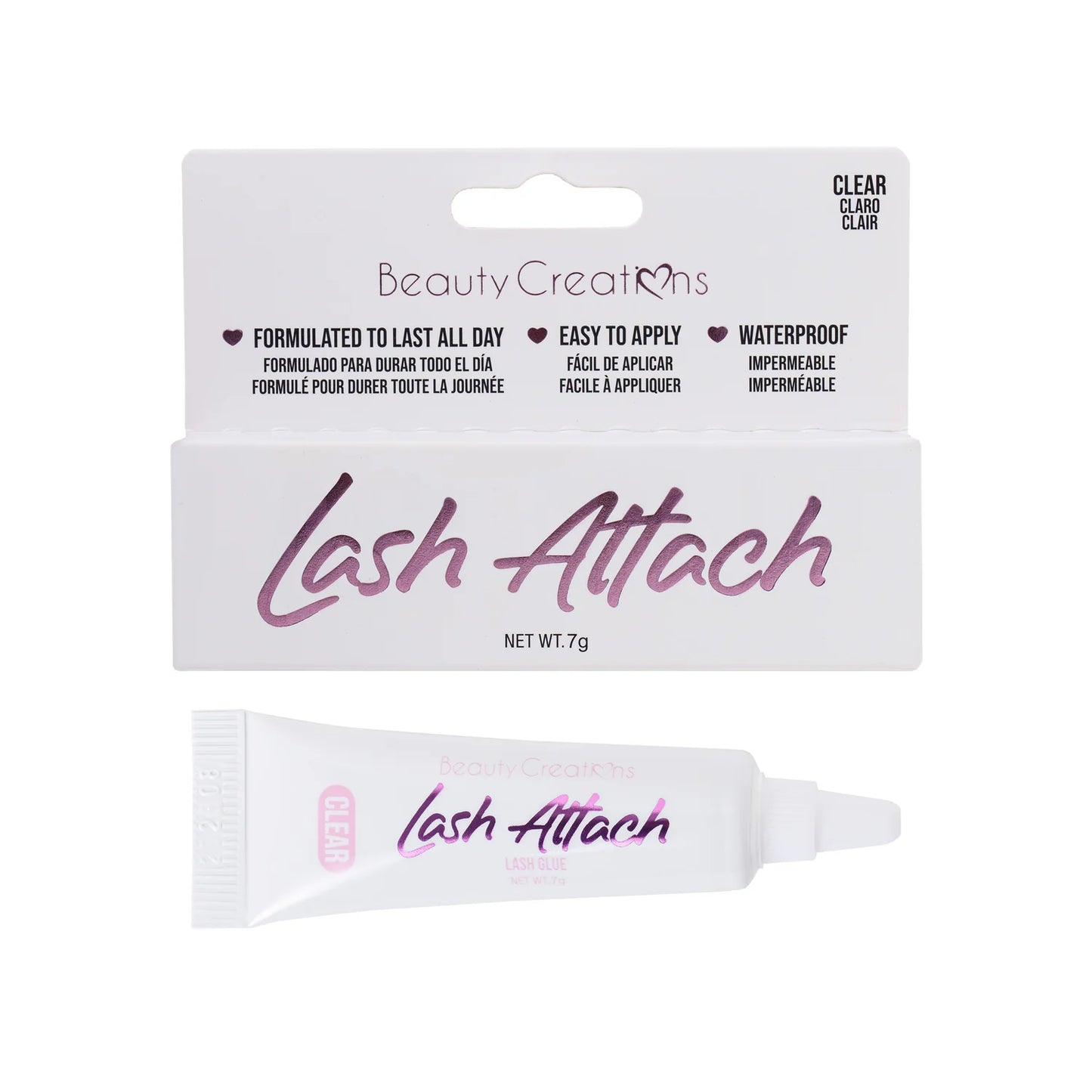 LAT-CLEAR Beauty Creations Lash Attach 3pc Set