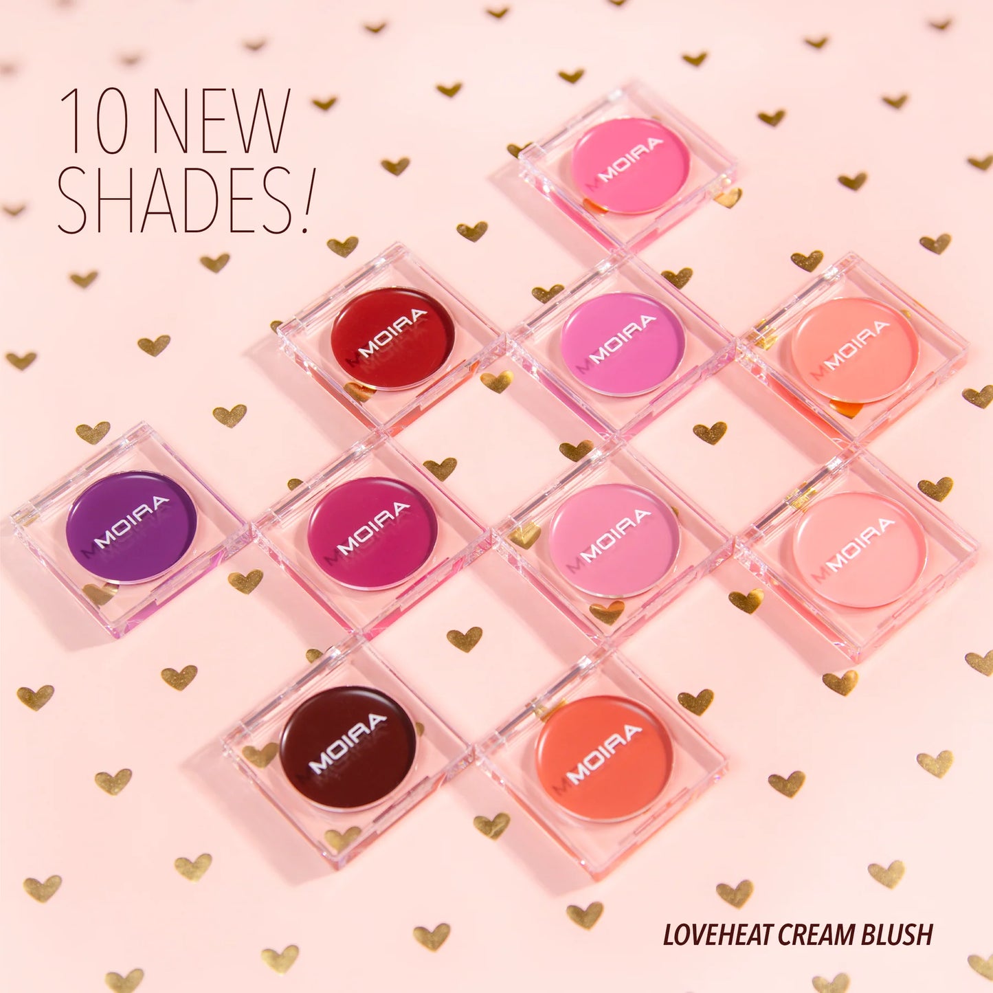 Moira Loveheat Cream Blush (CRB016, I Hear You) 3pc Bundle