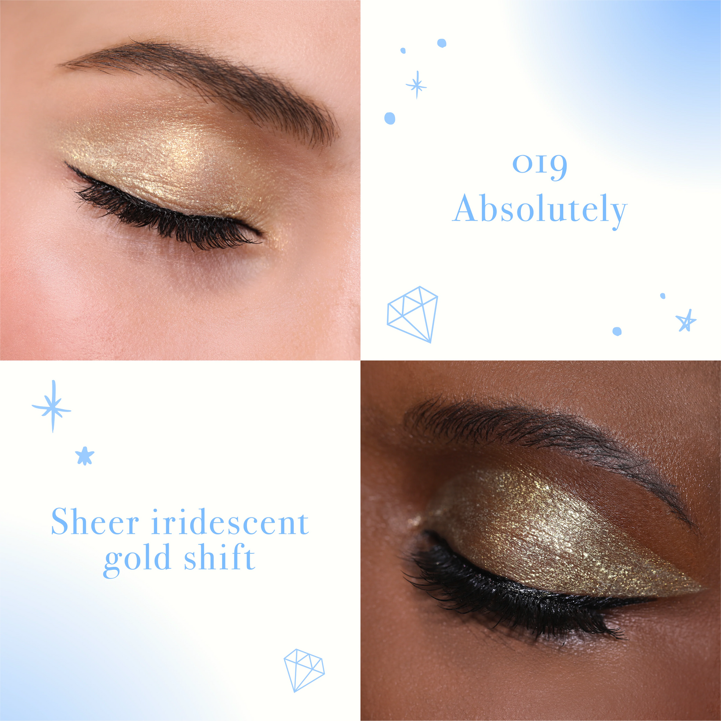 Diamond Daze Liquid Shadow (DLS 019, Absolutely) 3pc Bundle