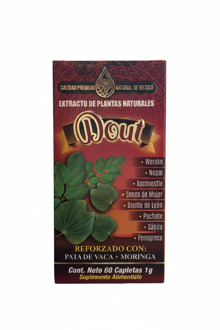 A-16 (DOUT) Diabe Out Reforzado con Pata de Vaca y Moringa Cont. 60 Capletas