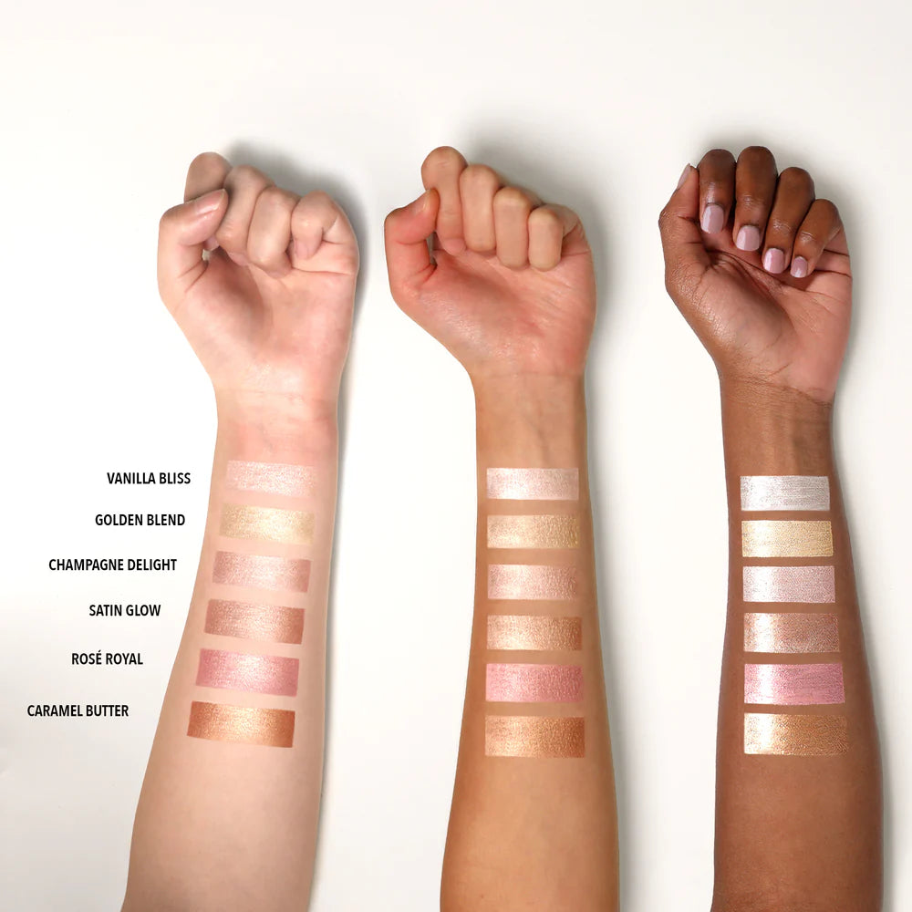 Moira Glow Show Liquid Highlighter (GSLH002, Golden Blend) 3pc Bundle