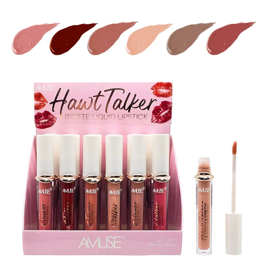 LIP2201 Amuse Hawt Talker Matte Liquid Lipstick Display