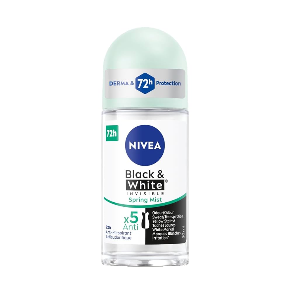 Nivea Antiperspirant Deodorant Roll On - Black and White Invisible Fresh 50ml