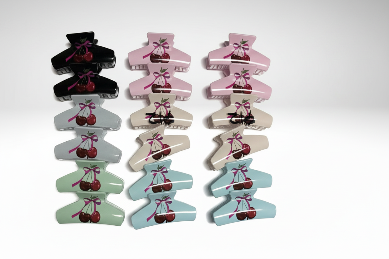 KCL-11204 Cherry Hair Clips