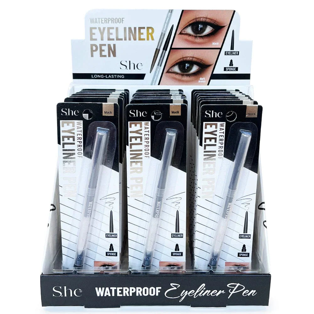 EP1029BK She Makeup Waterproof Eyeliner Pen-Black Display