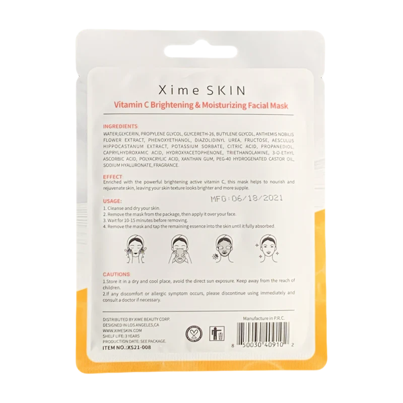 Xime Skin Vitamin C Facial Mask 10pc Set
