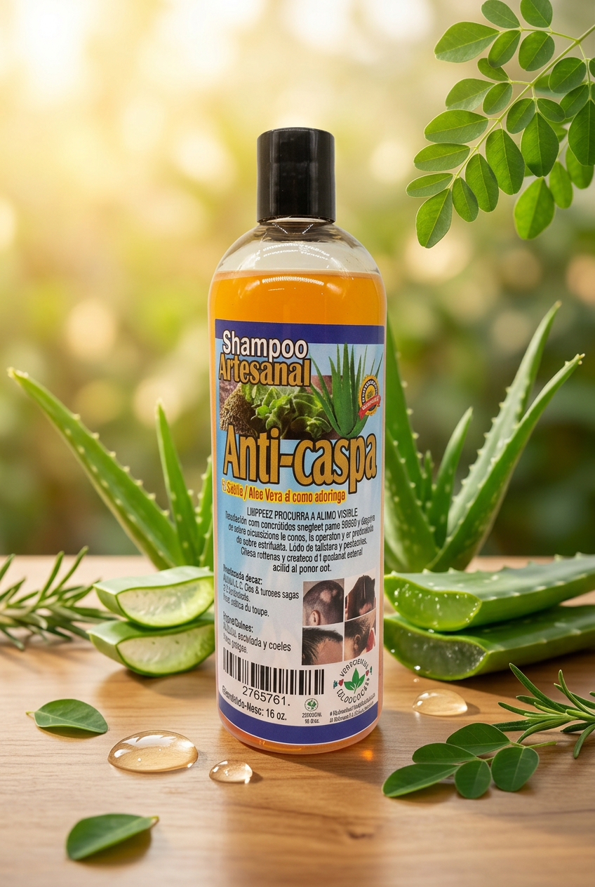 Shampoo Artesanal - Anti -Caspa 16Oz