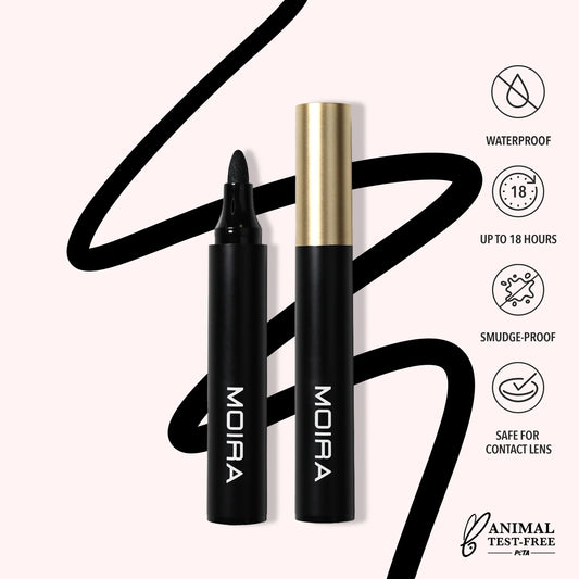 Moira Jumbo Marker Liquid Liner (JML001, Black) 3pc Bundle