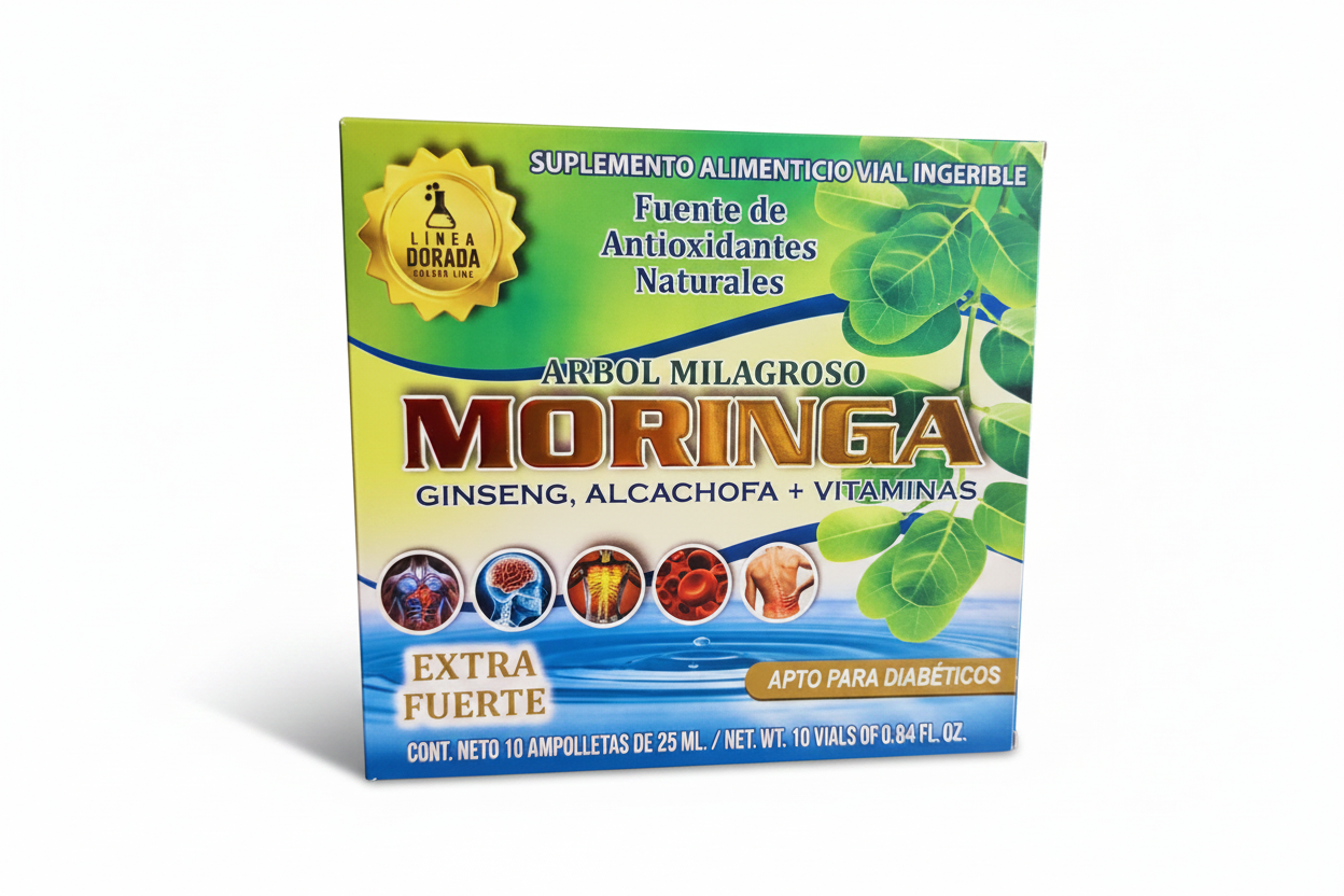 Suplemento Alimenticio Ampolletas " Arbol Milagroso Moringa" 25ML