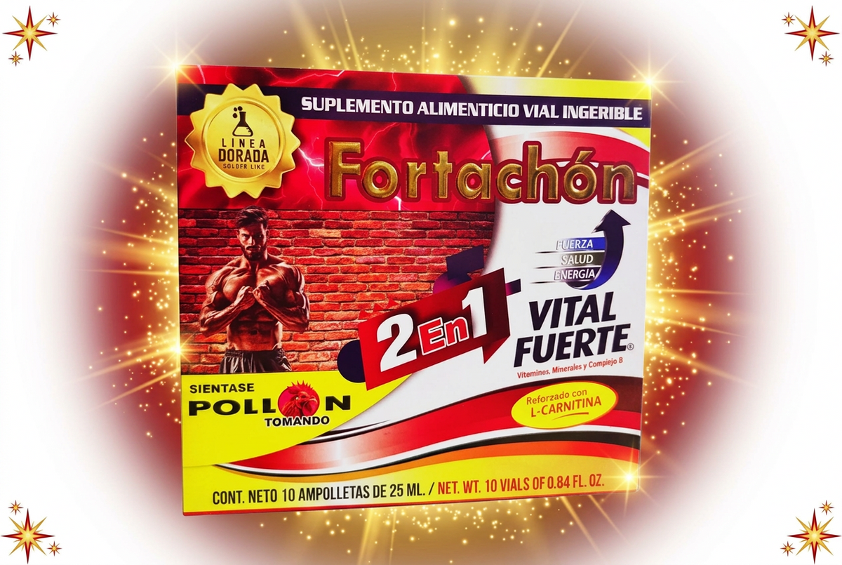 Suplemento Alimenticio Ampolletas "Fortachon 2 En 1"