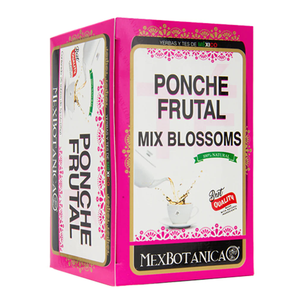 Mexbotanica Te Ponche Frutal/Mix Blossoms Cont. 25 Bolsas SALE!!