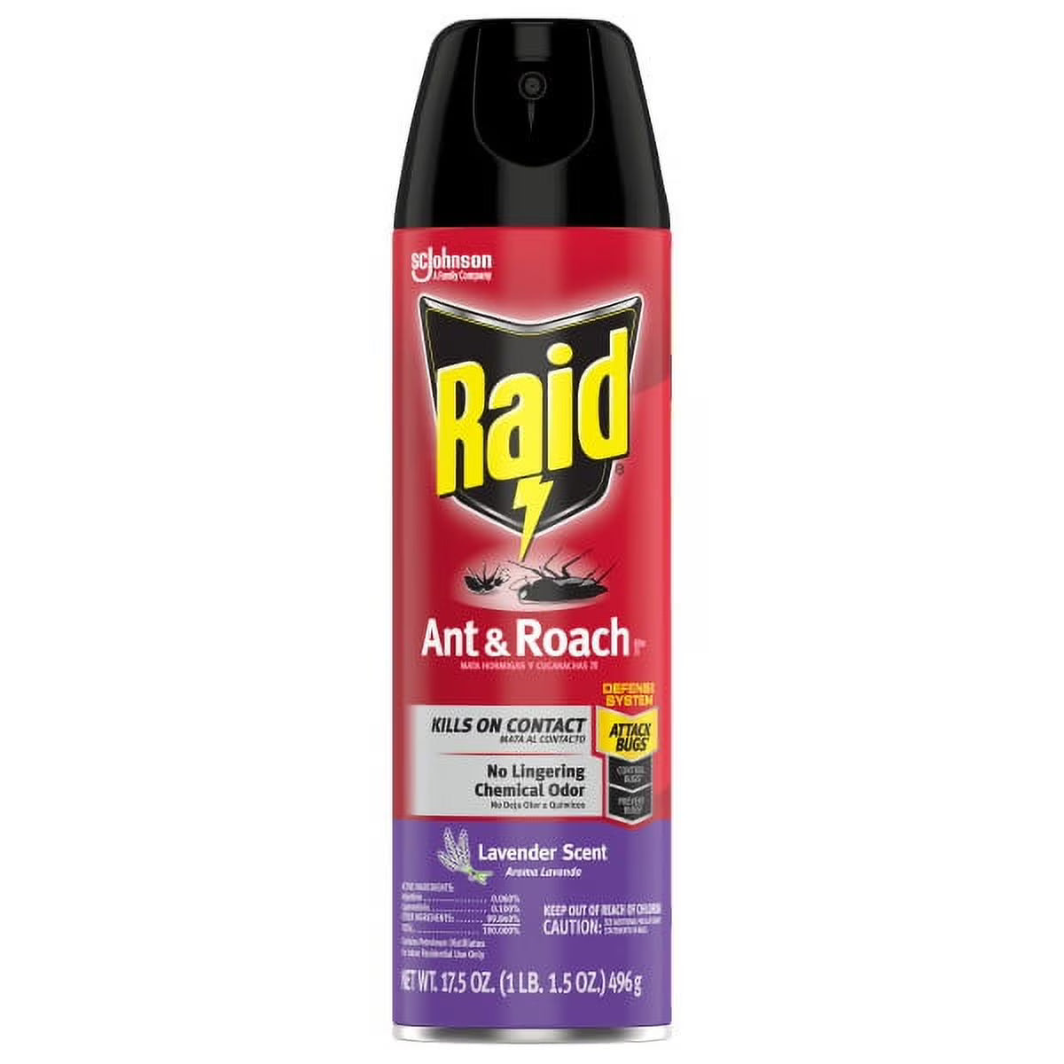 Raid Ant & Roach Killer 17.5oz Lavender Scent