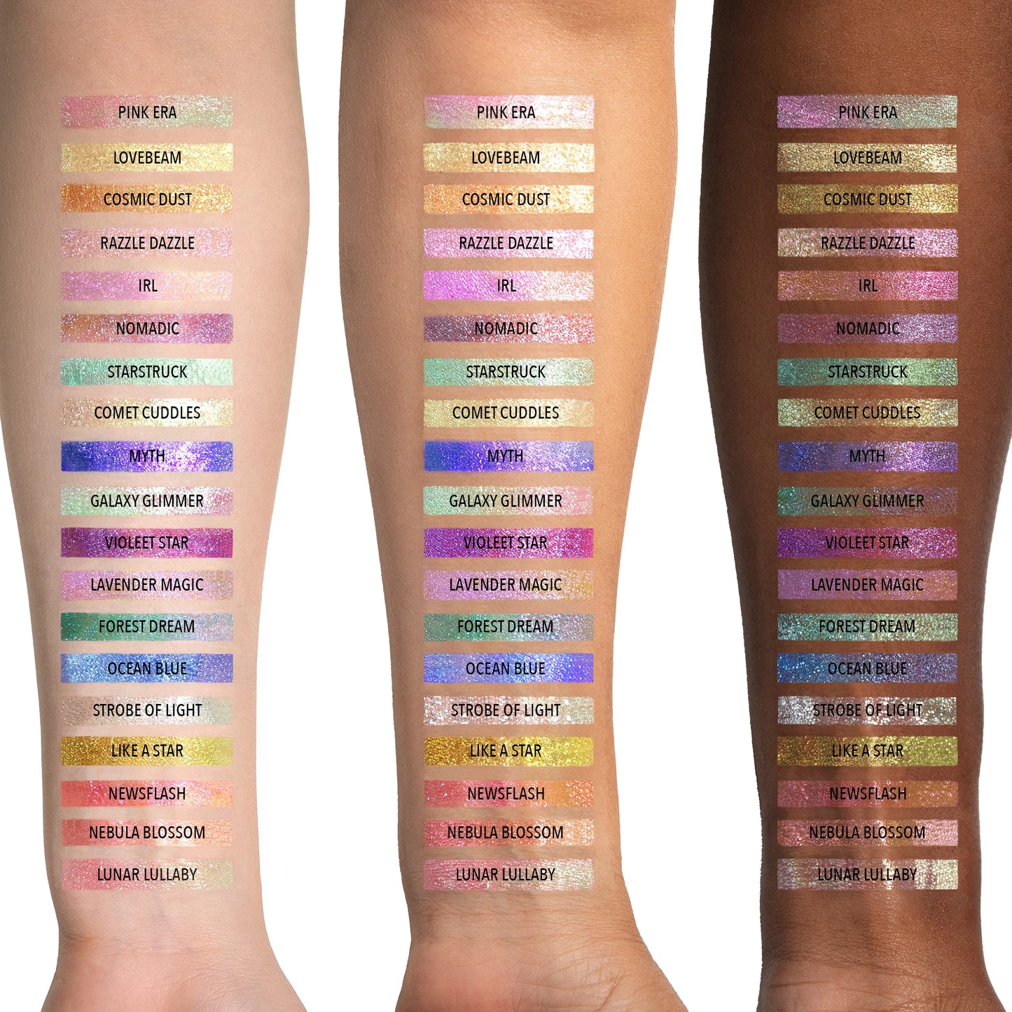 Starstruck Chrome Loose Powder (SCLP019, Lunar Lullaby) 3pc Bundle