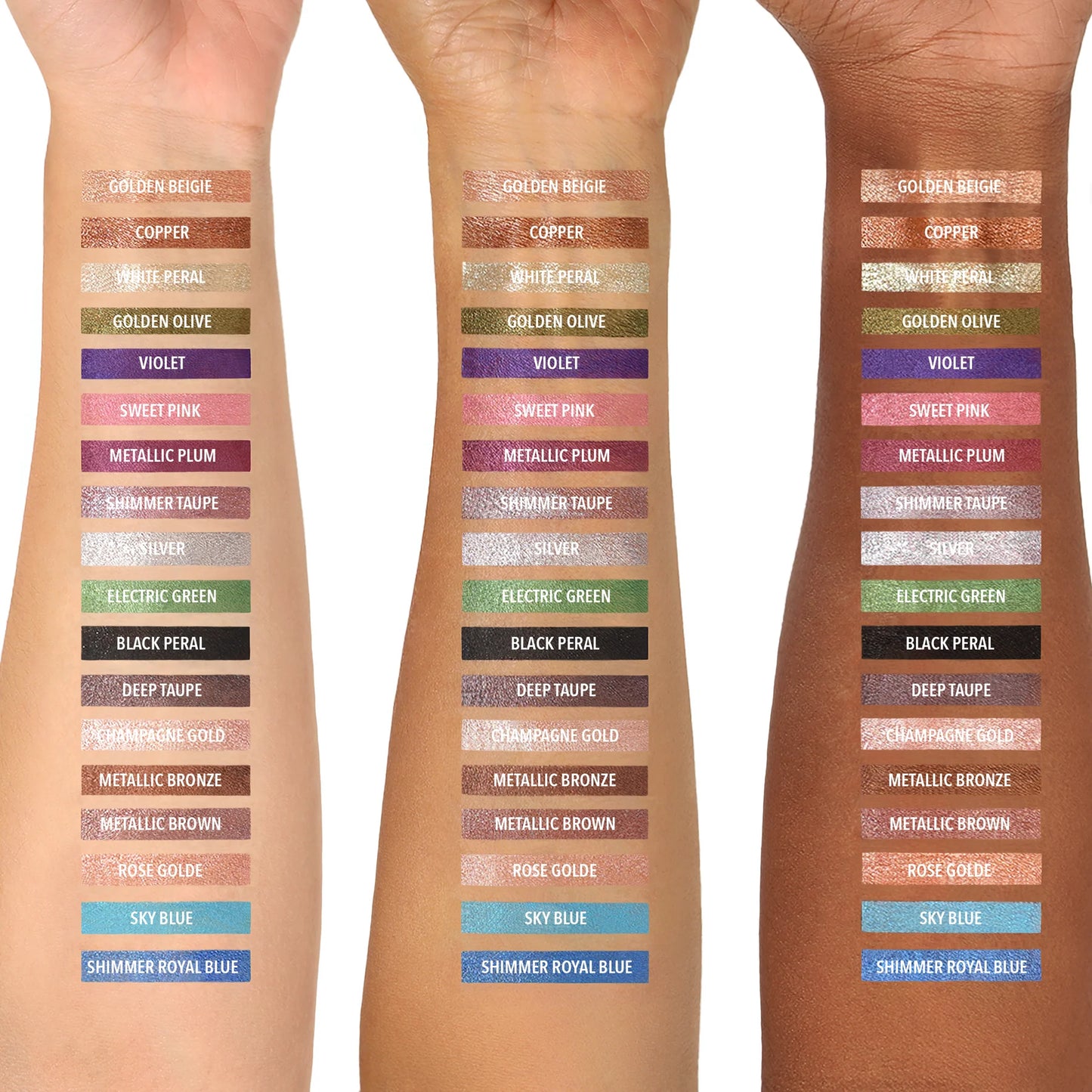 Statement Shimmer Liner (SSL 015 Metallic Brown) 3pc Bundle