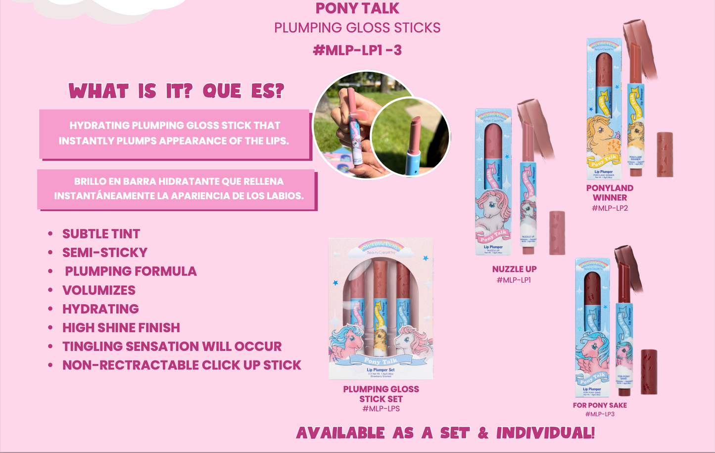 BC My Little Pony - Pony Talk Plumping Gloss Stick 6pc Set Sale!