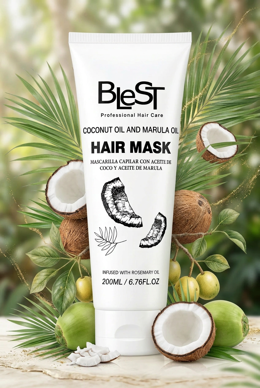 BH-734 Blest New Coconut & Marula Oil Hair Mask 200ML