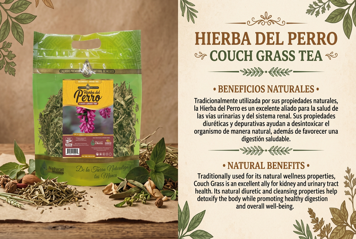 Hierba del Perro Té Herbal 113g - 4 oz / Couch Grass Herbal Tea 113g - 4 oz