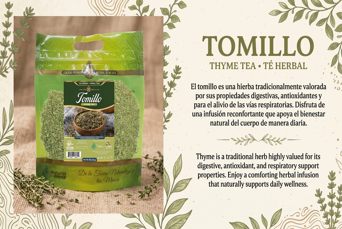 Tomillo Té Herbal 113g - 4 oz / Thyme Herbal Tea 113g - 4 oz