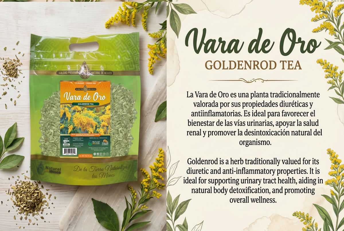 Vara de Oro Herbal 4oz/ Golden Rod Plant 4 OZ