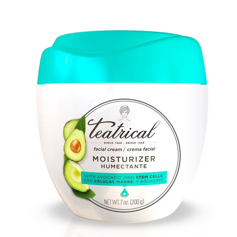 Teatrical Moisturizer Facial Cream with Avocado and Stem Cells - 7 oz