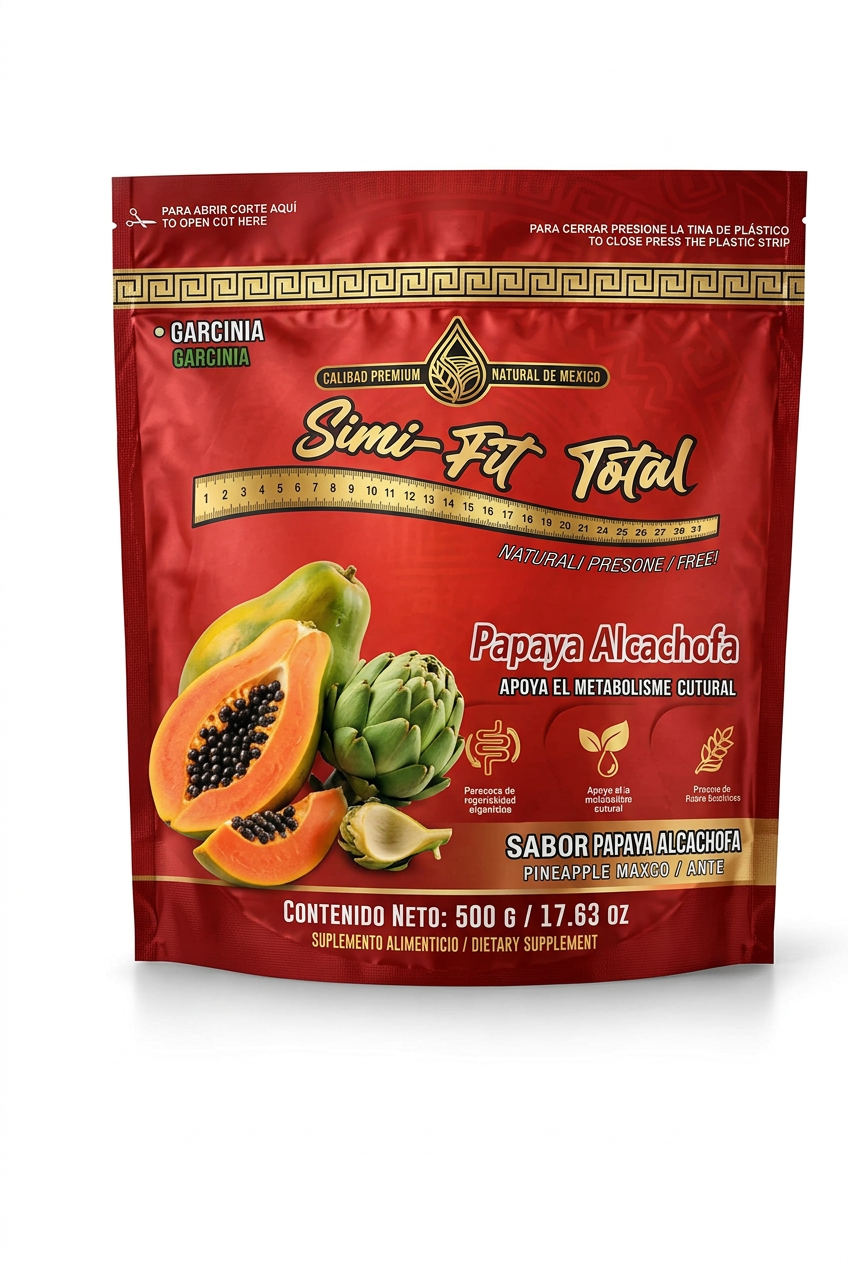 Fibra Premium Natural Simi-Fit Total Sabor Papaya 500G