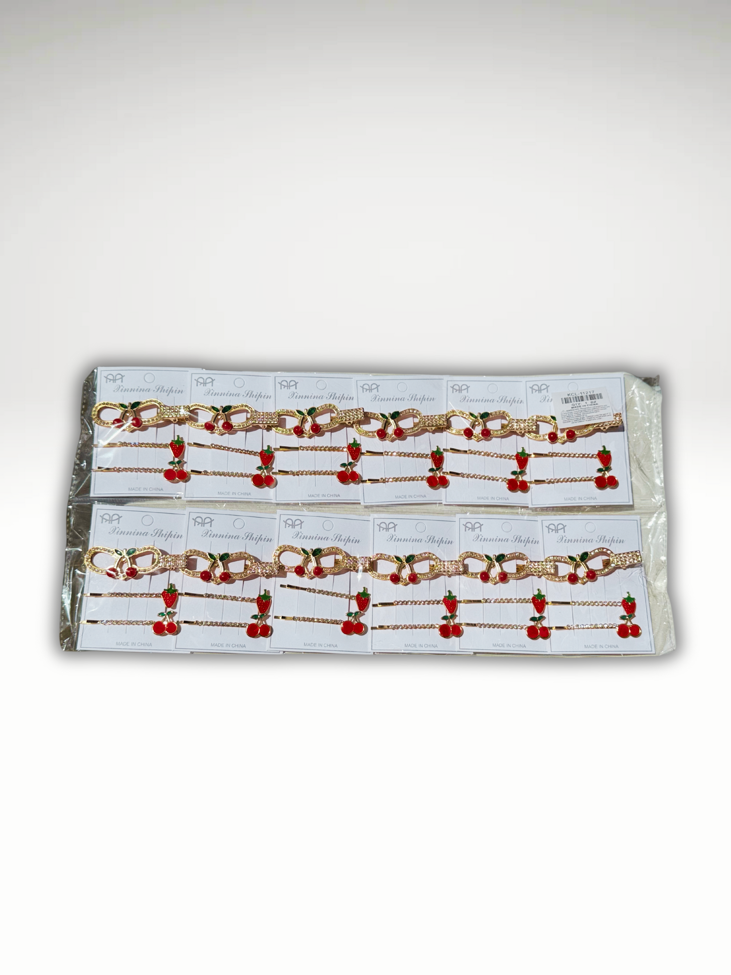 KCL - 11217 Cherry Hair Pins 12PC Display