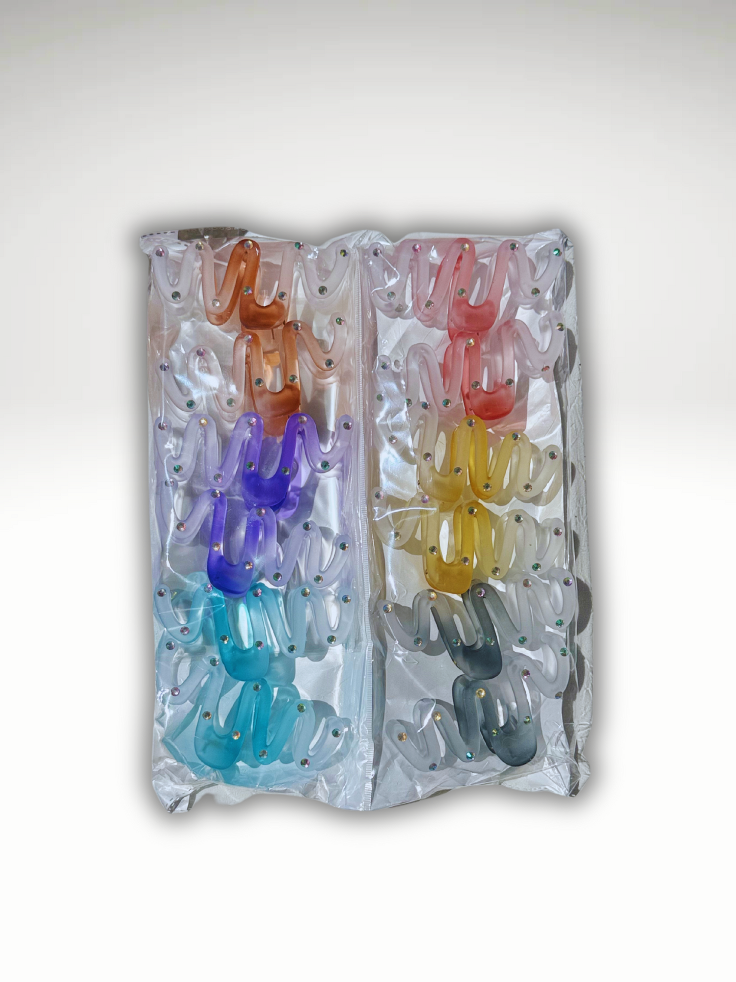 KCL - 10031 Wave Shaped Hair Clips 12PC Display