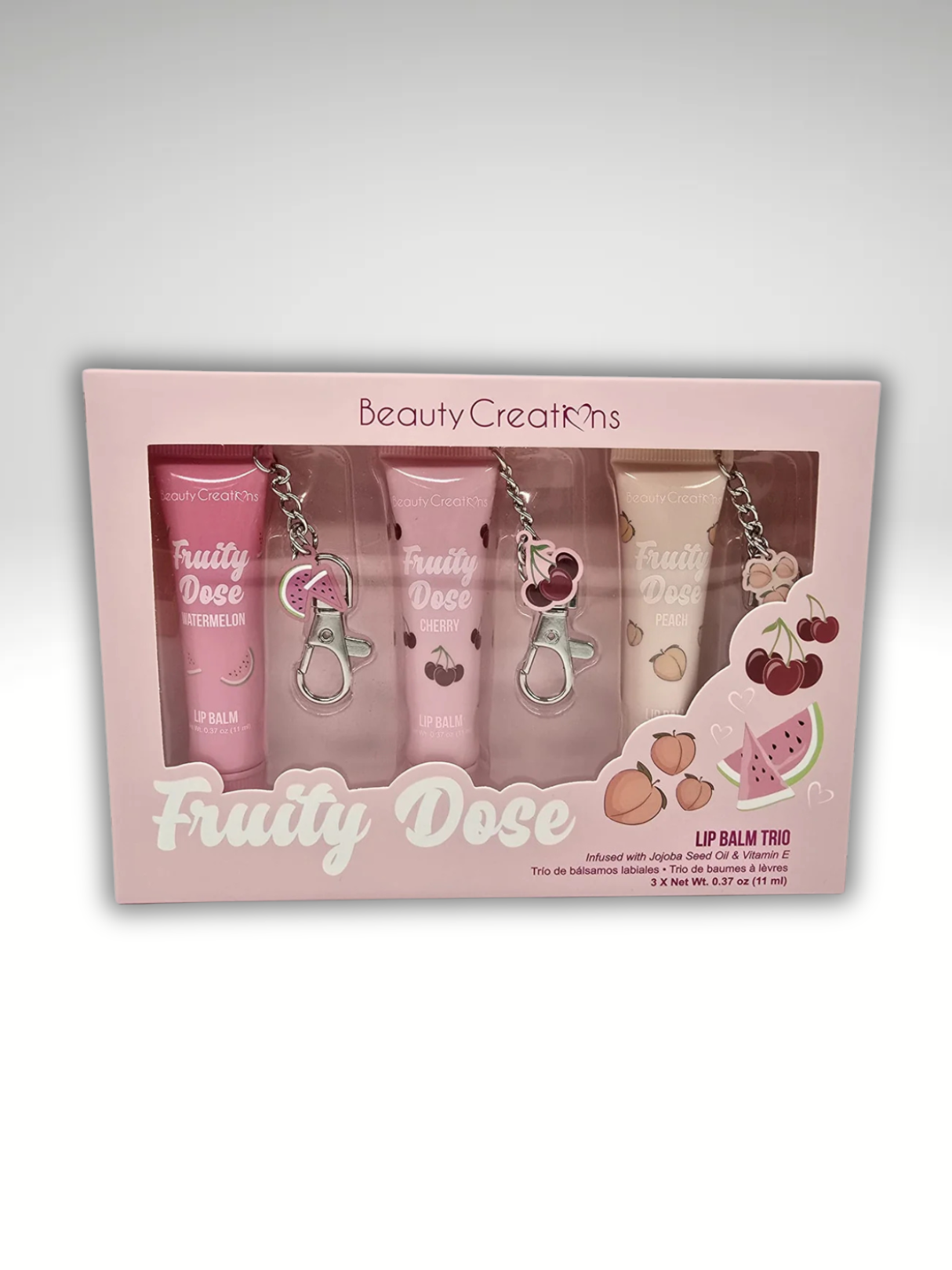 Beauty Creations - Fruity Dose Lip Balm Trio With Keychain PR