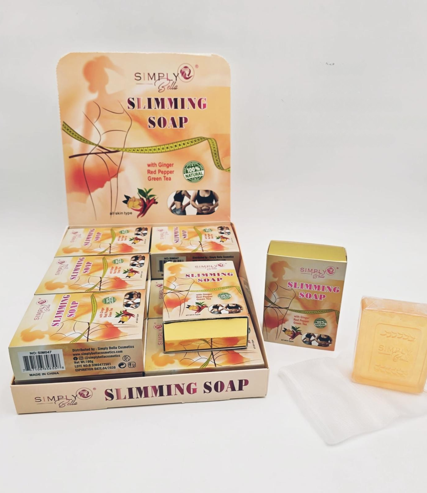 SIM047 Simply Bella Jabon Reductor Natural / Natural Slimming Soap