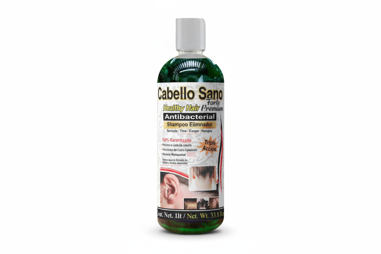 Natural Shampoo Cabello Sano Forte Premium 1LT